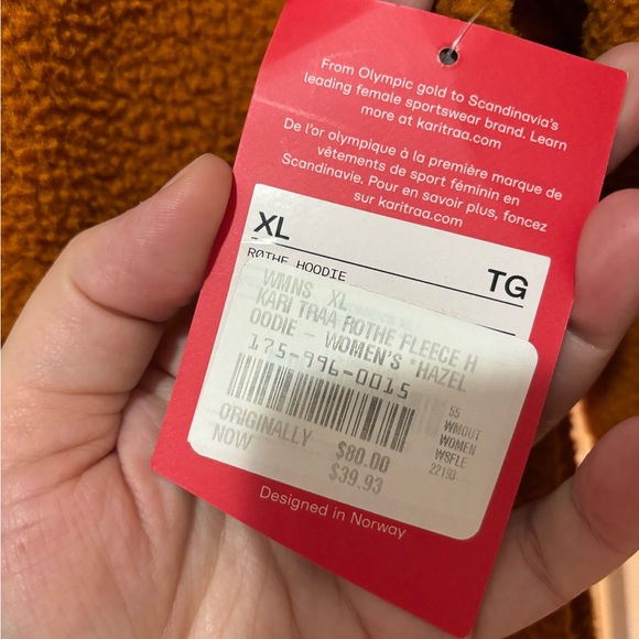 K1 Orange Fleece Hoodie - Picture 5 of 6